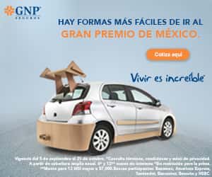 GNP te lleva al gran premio de México, Formula 1
