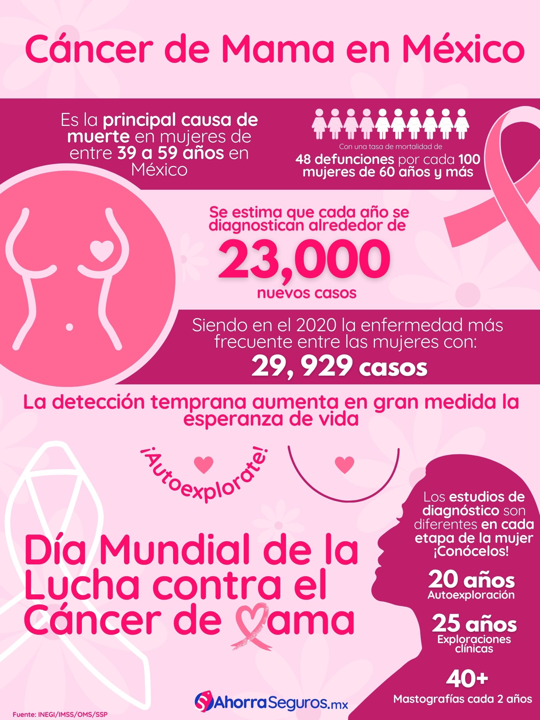 Estadísticas del Cancer de Mama en Mexico