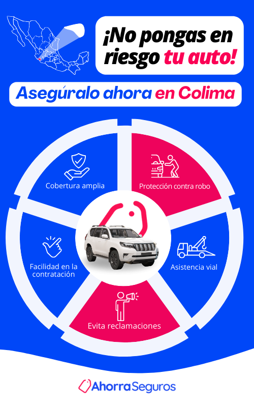 infografía no pongas en riesgo tu auto asegúralo ahora en colima