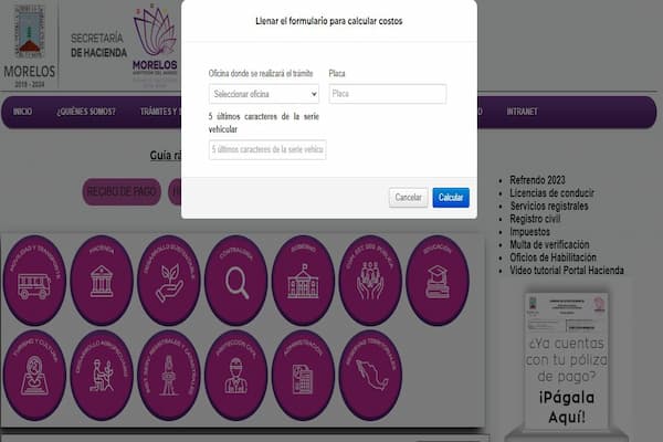 tarjeta de circulación Morelos
