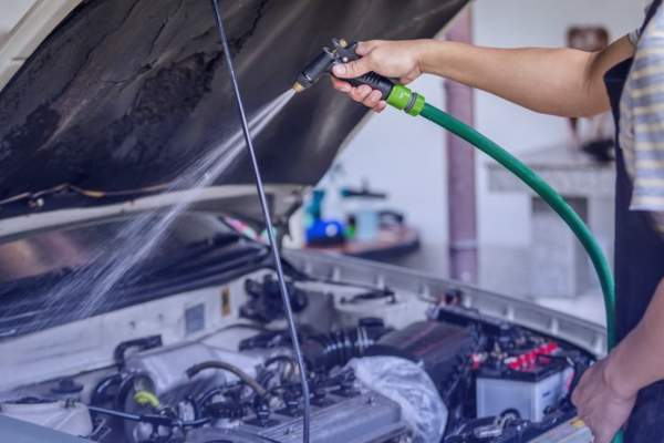 lavado de motor