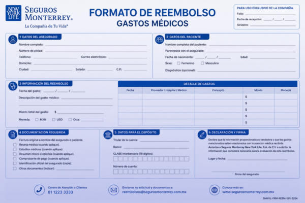 como Funciona el Formato de Rembolso de Seguros Monterrey