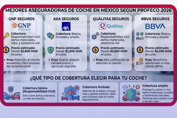 profeco mejores seguros de autos 2026